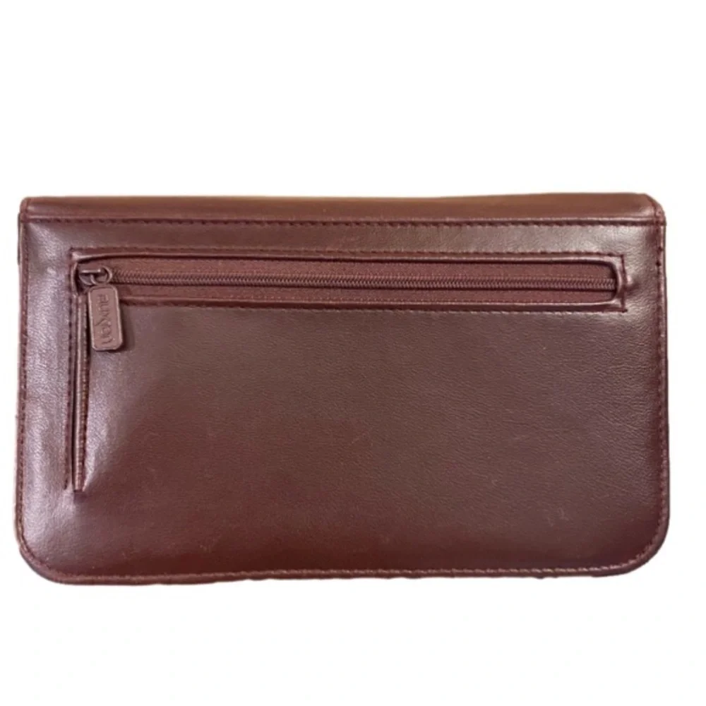 BUXTON Wristlet/Clutch Wallet Cognac/Brown Color Buxhyde